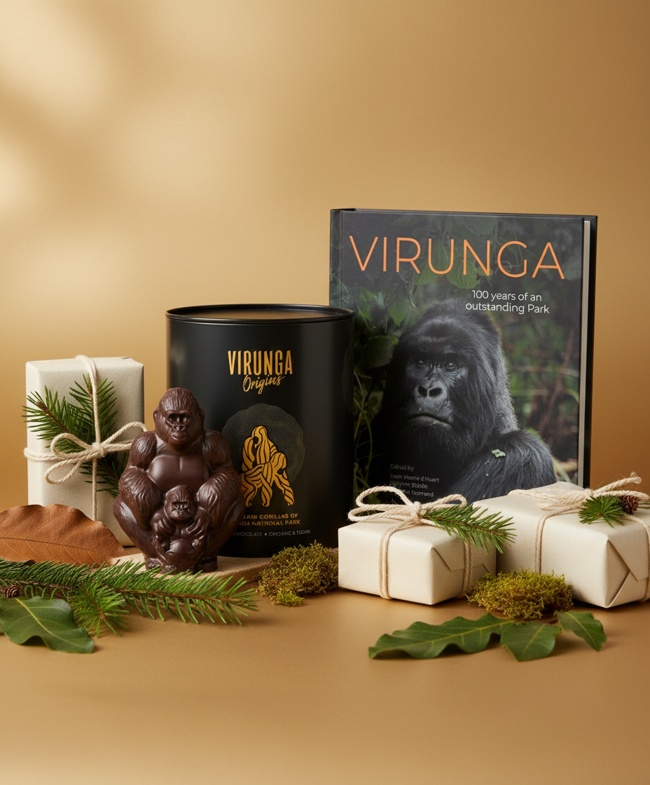 Gorille en chocolat et le livre Virunga
